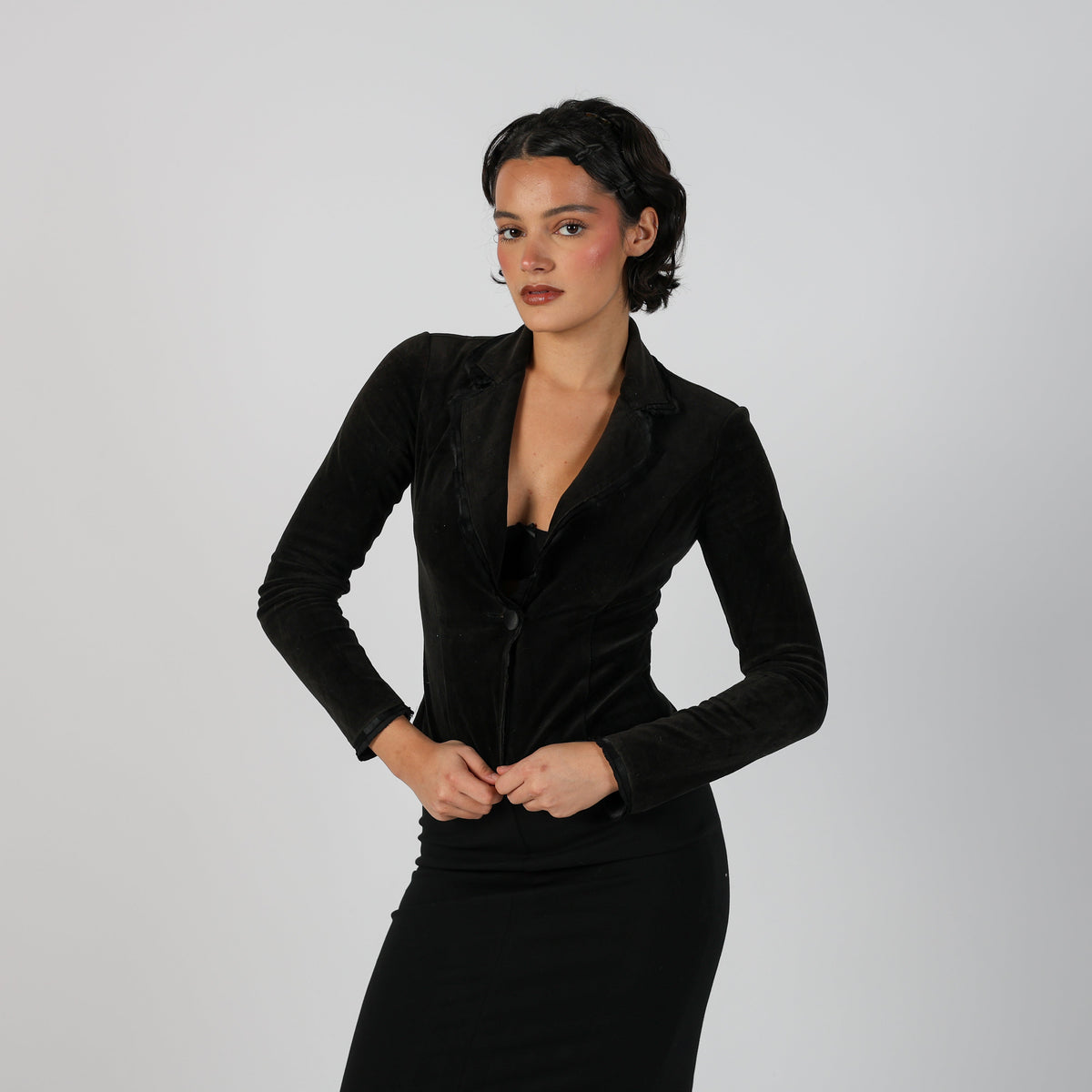 Black 90s Sisley Blazer (XS)