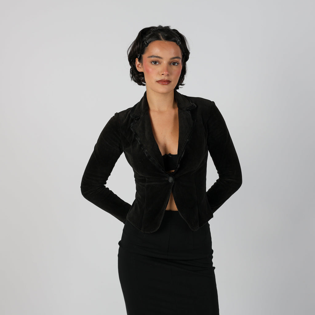 Black 90s Sisley Blazer (XS)