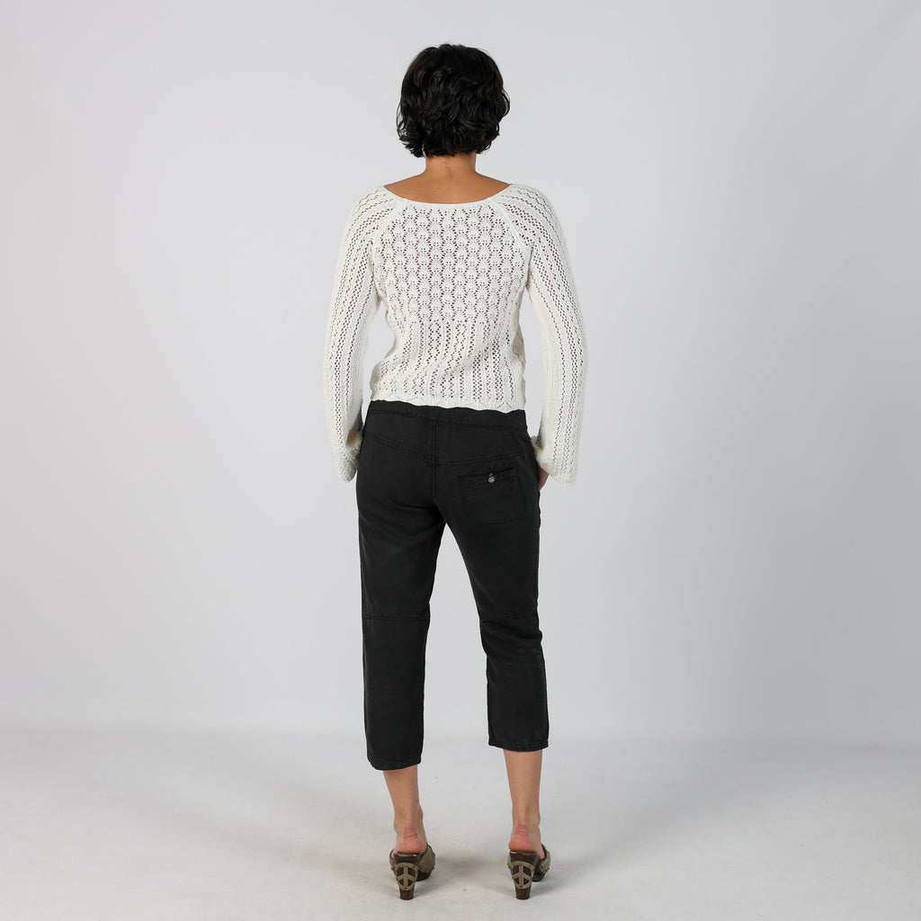 Black Y2K Sisley Capri Trouser (M)