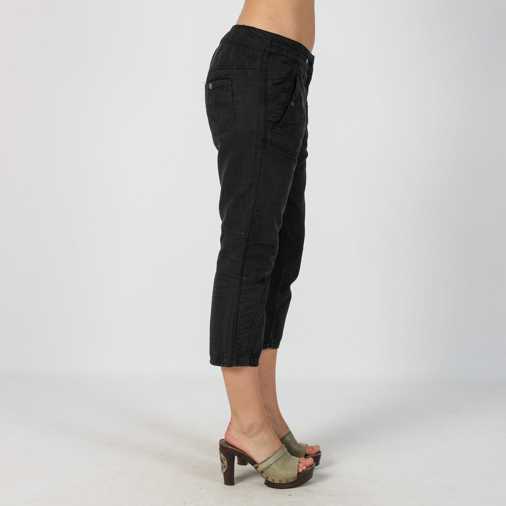 Black Y2K Sisley Capri Trouser (M)