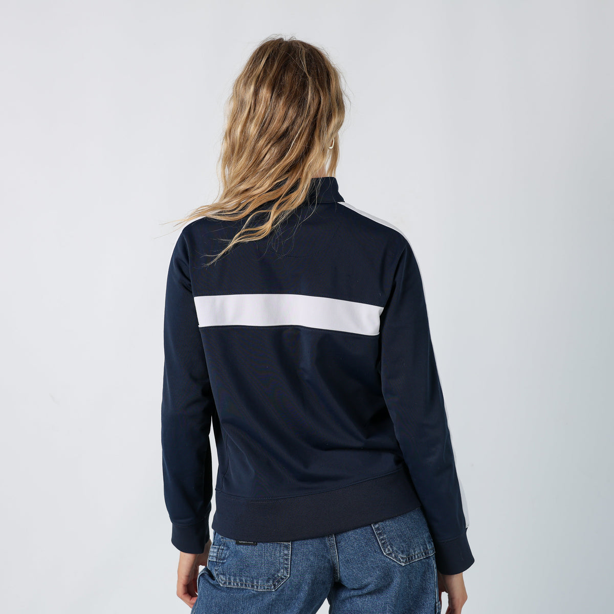 Navy Blue Y2K Nike Track Jacket (L)