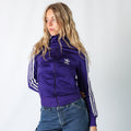 Purple Y2K Adidas Track Jacket (XS)