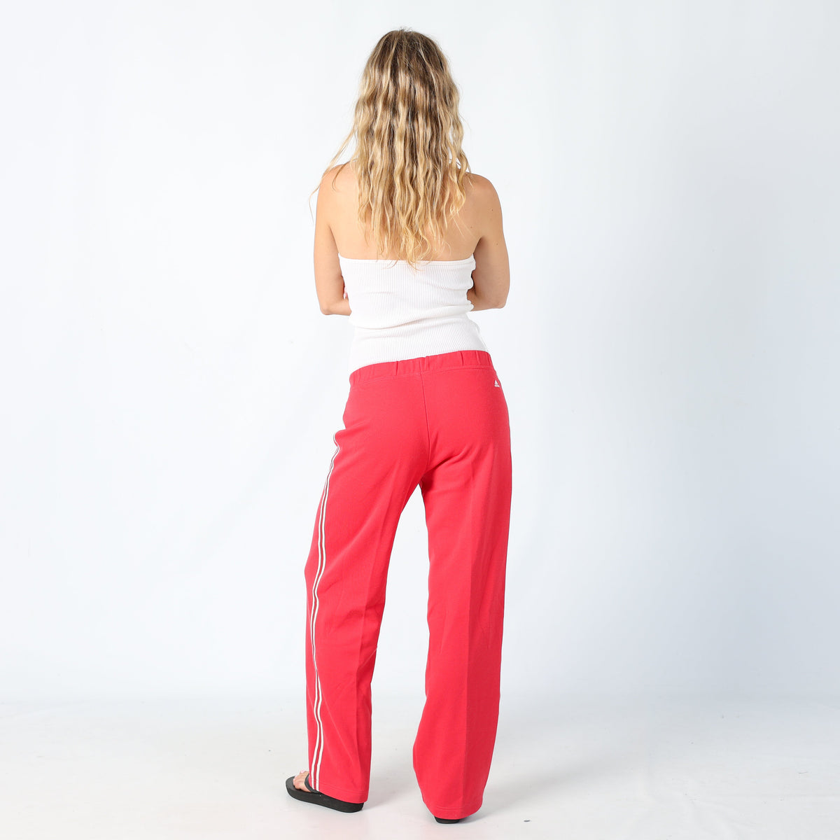 Red Y2K Adidas Track Pants (10)