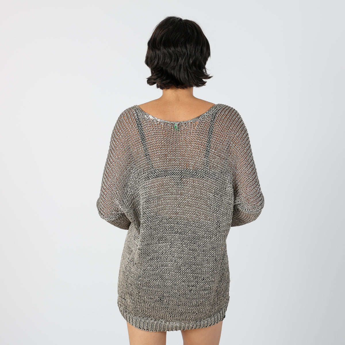 Grey Y2K United Colors of Benetton Cardigan (XL)