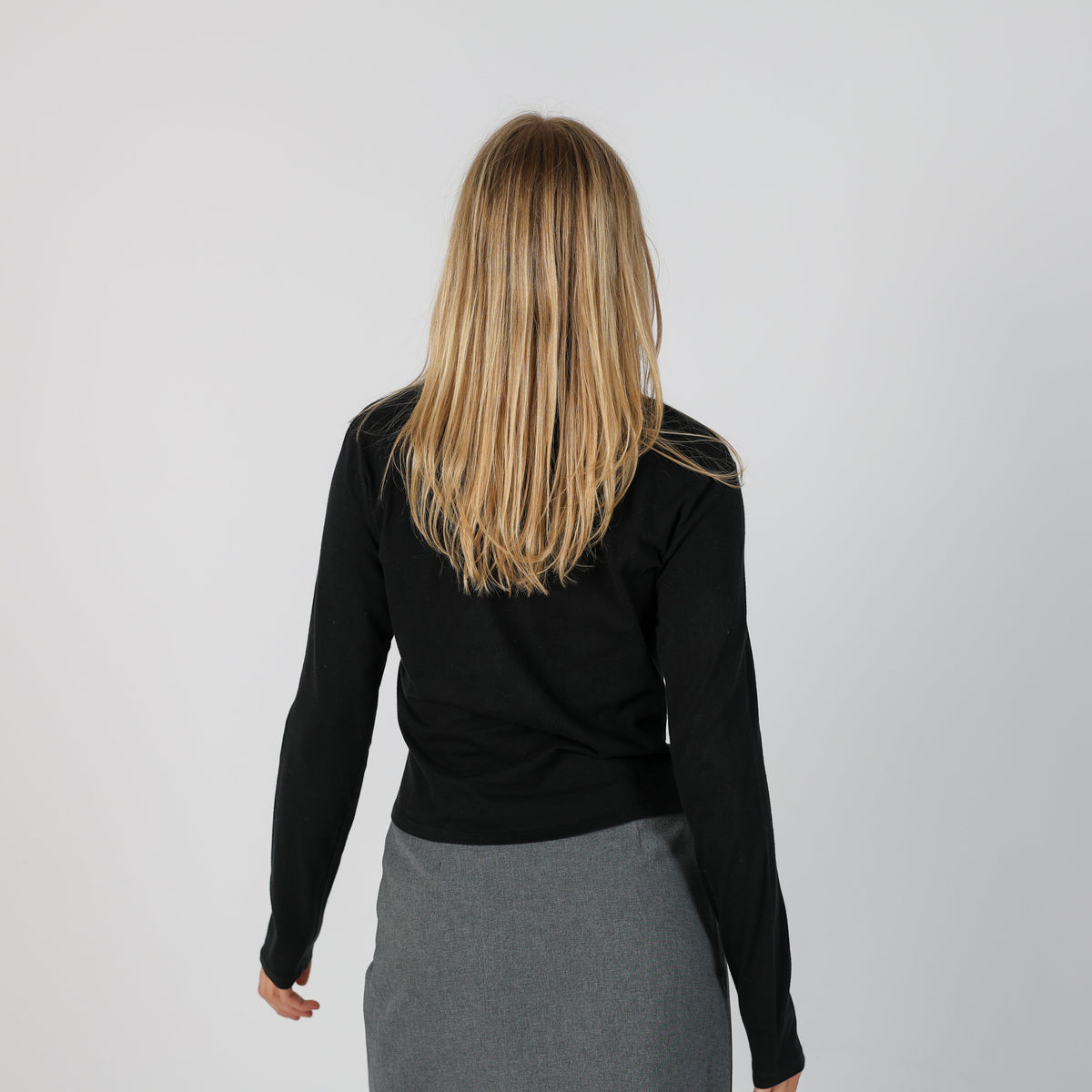 Black Y2K Max&Co. Long Sleeve Top (S)