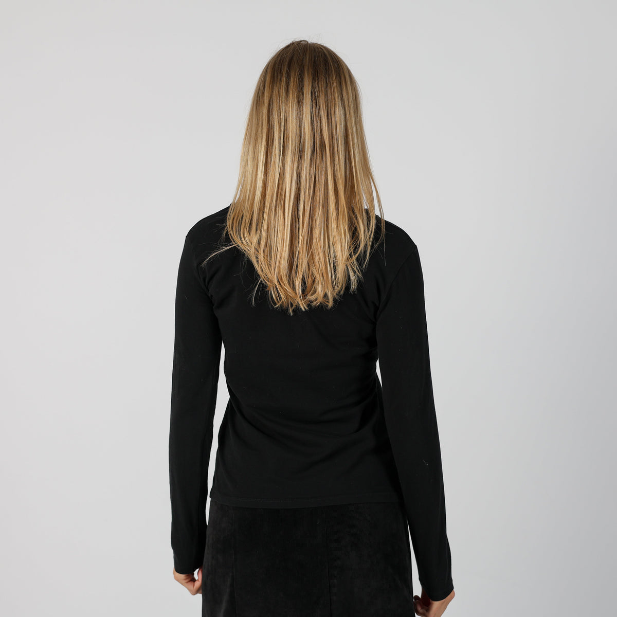 Black Y2K Guess Long Sleeve Top (S)