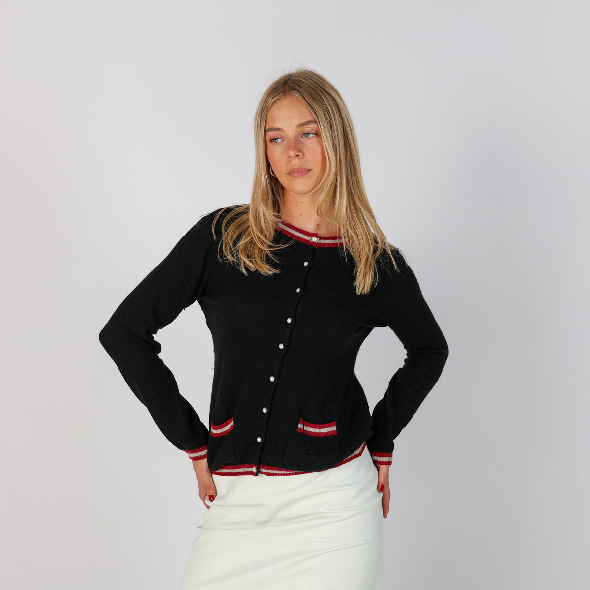 Black Y2K Moschino Cardigan (S)