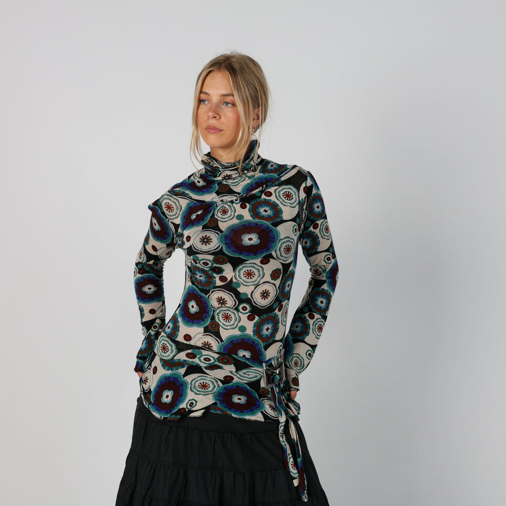 Black Y2K Coconuda Long Sleeve Top (S)
