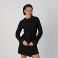 Black Y2K Rayure Blouse (S)