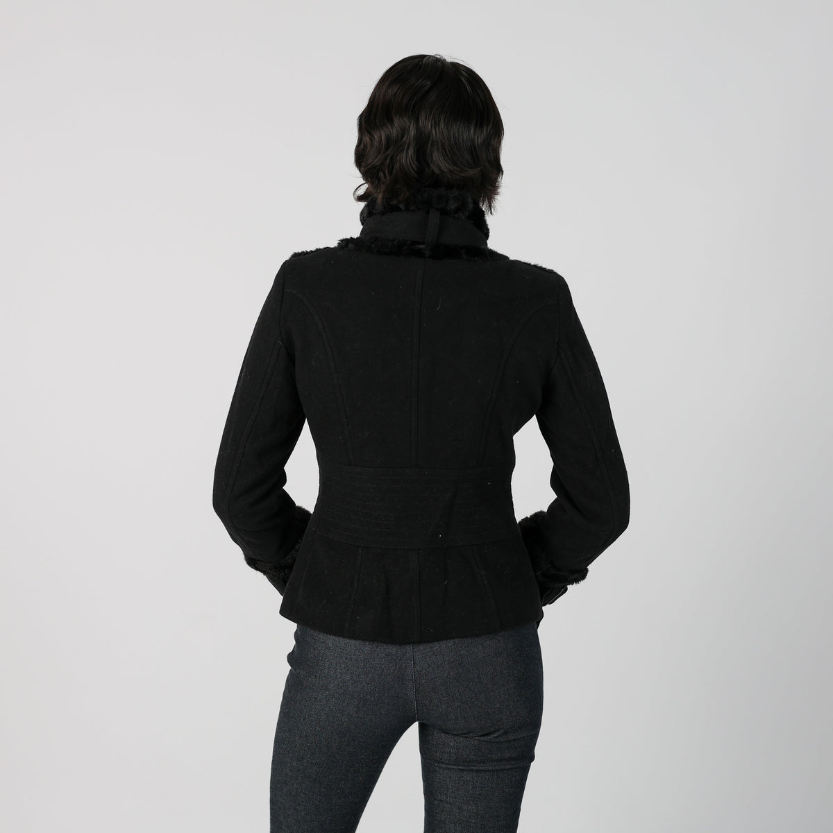 Black Y2K Max&Co. Suede Jacket (S)