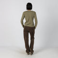 Brown Y2K Liu Jo Woven Trousers (M)