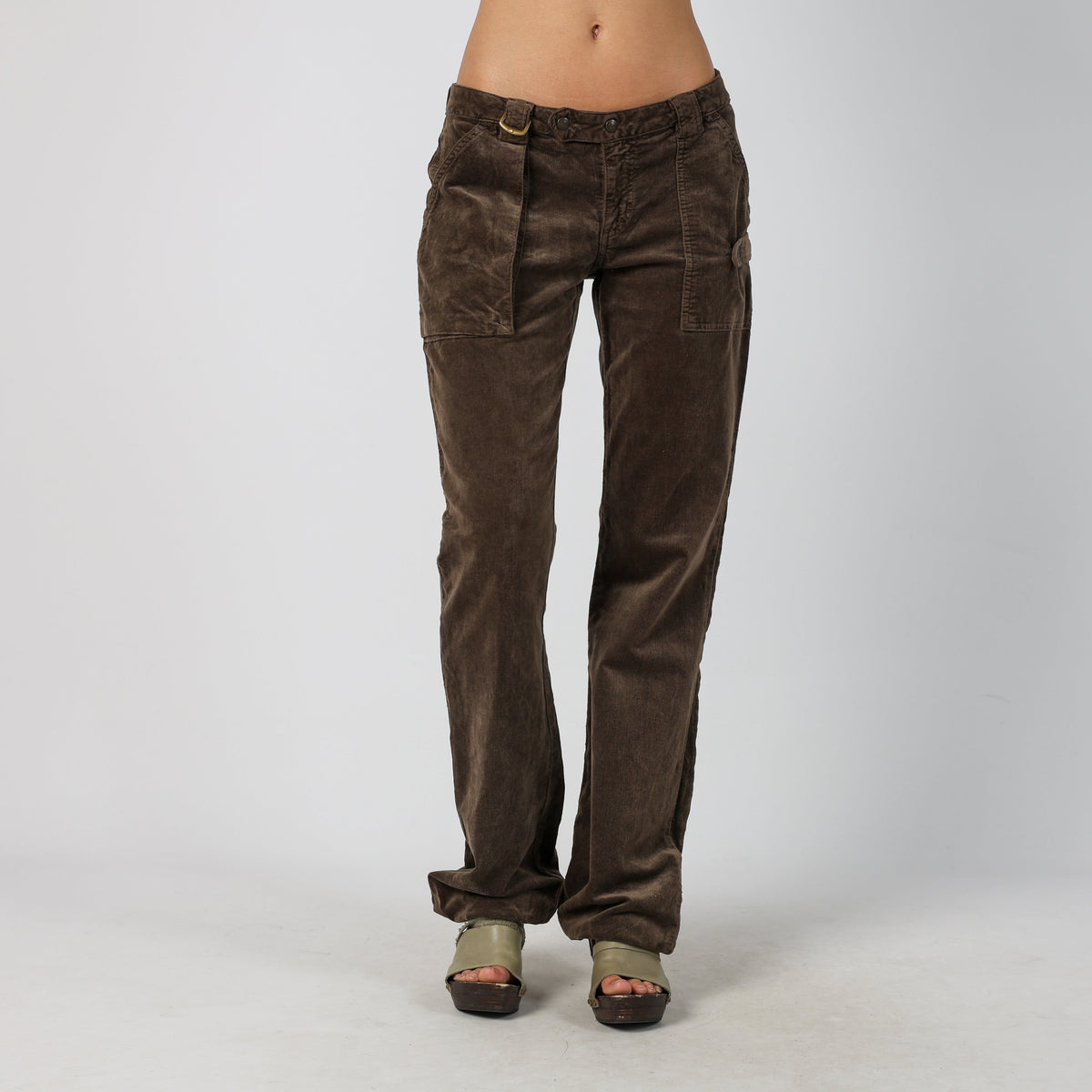 Brown Y2K Liu Jo Woven Trousers (M)