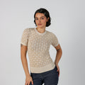Beige Y2K Guess Woven Top (XS)