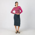 Blue Y2K Denim Midi Skirt (XS)