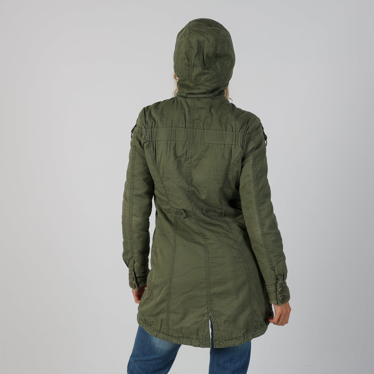 Dark Green Y2K Tommy Hilfiger Coat (M)