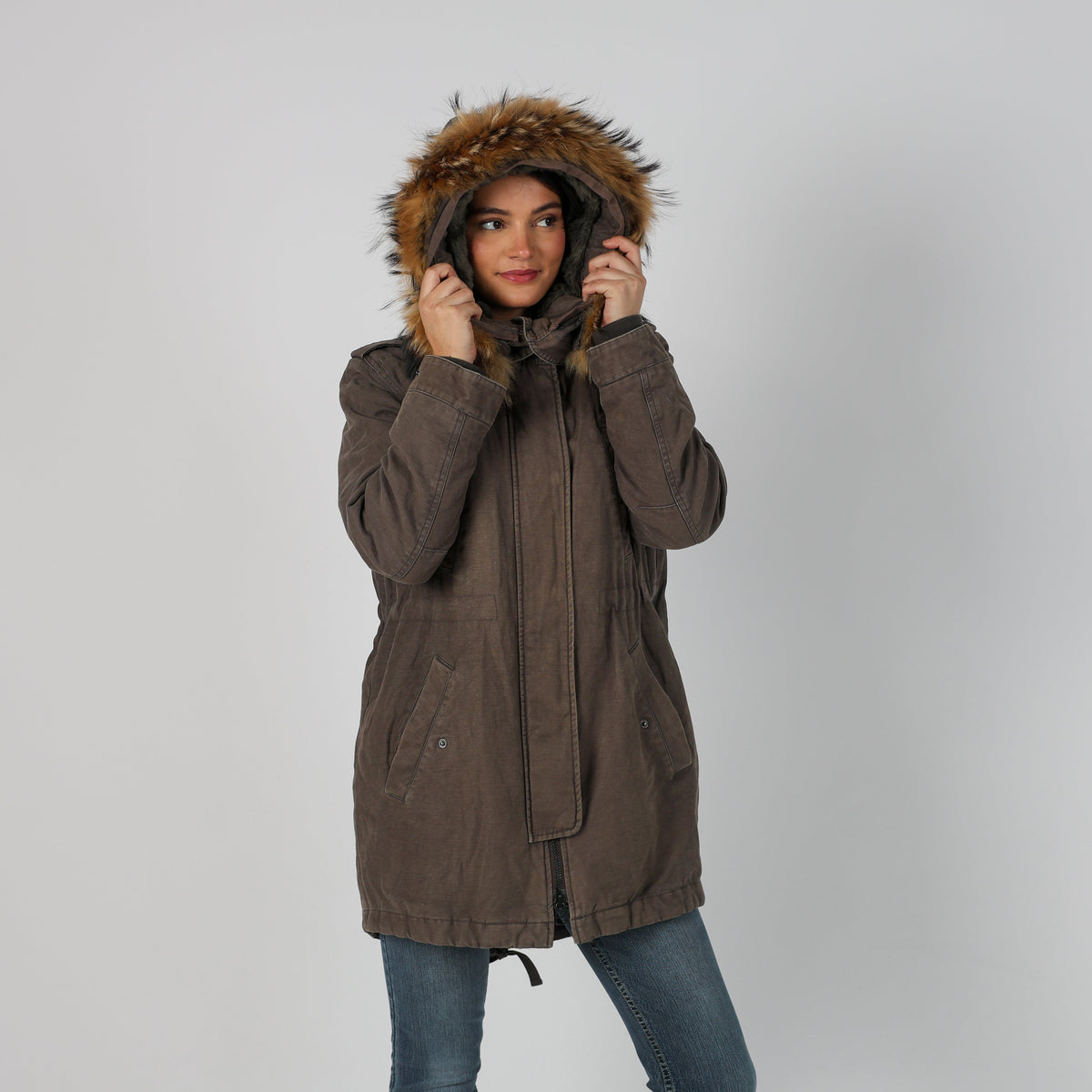 Brown Y2K True Religion Coat (M)