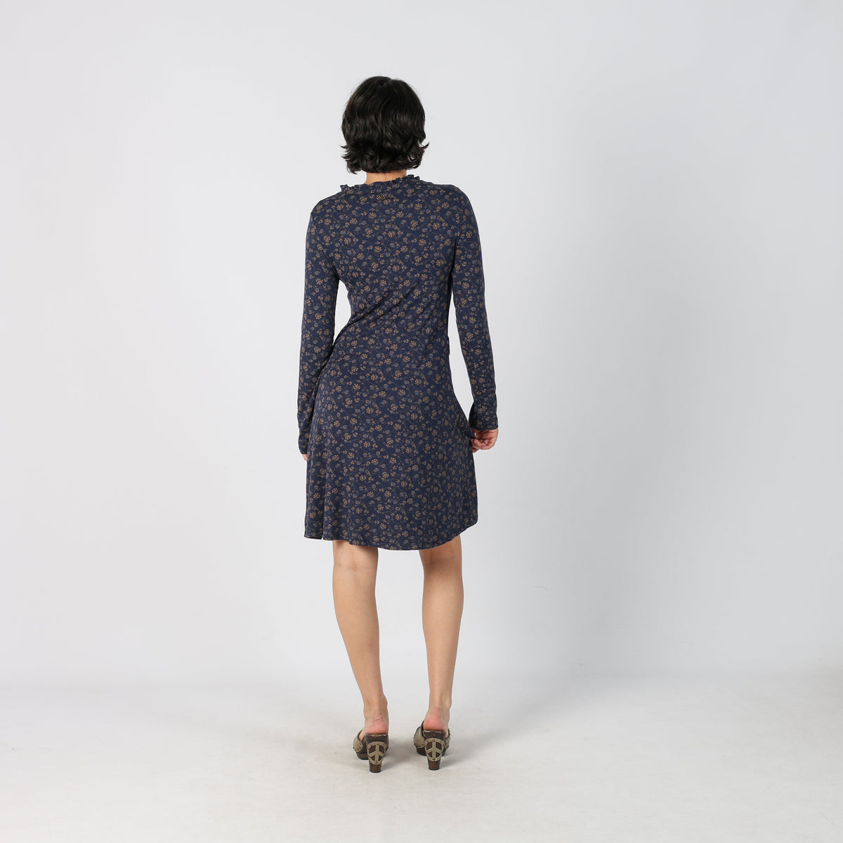 Blue Y2K Marlboro Classics Woven Midi Dress (M)