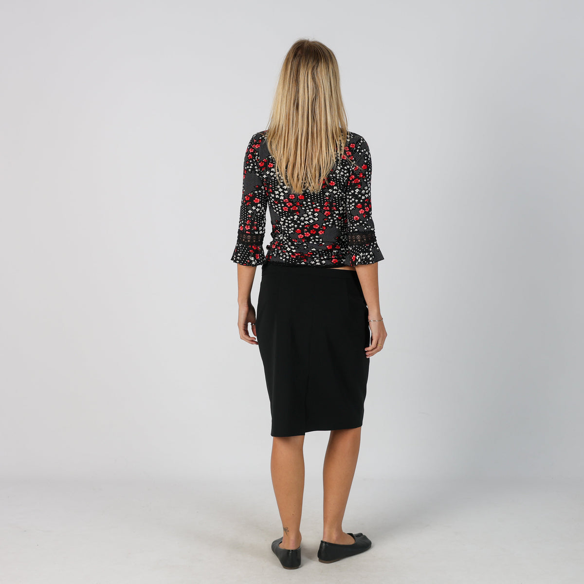 Black Y2K Moschino Woven Midi Skirt (10)