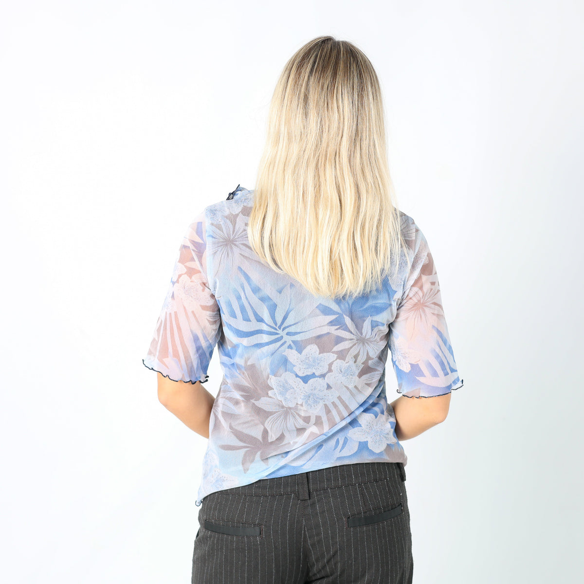 Blue Y2K Made in Italy Blouse (L)