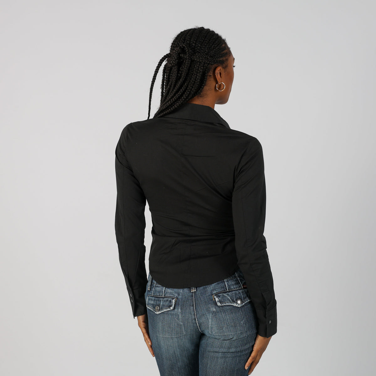 Black Y2K Diesel Long Sleeve Top (S)