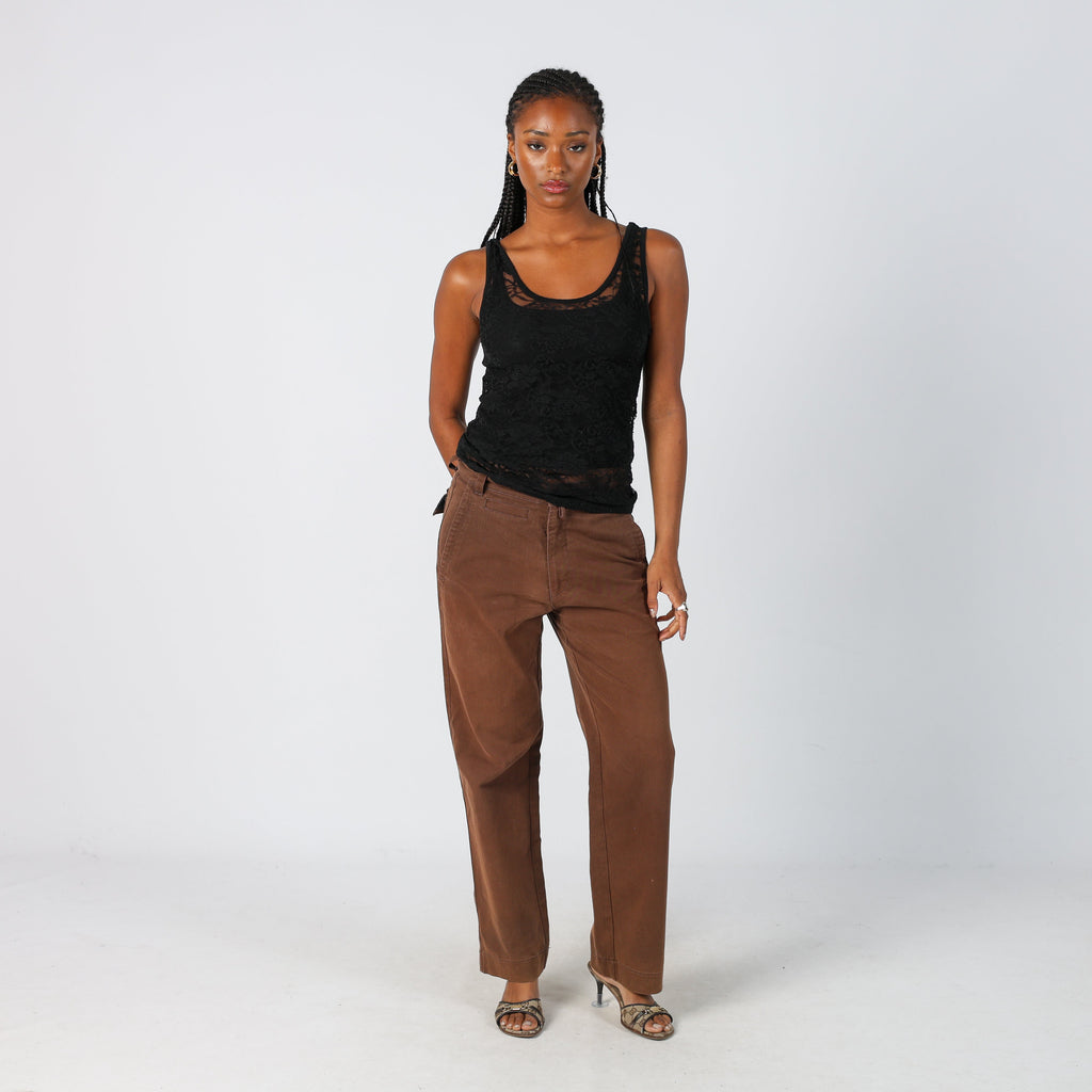 Brown Y2K Guess Cargo Pants (S)