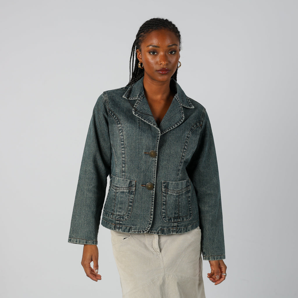 Blue Y2K Denim Jacket (M)