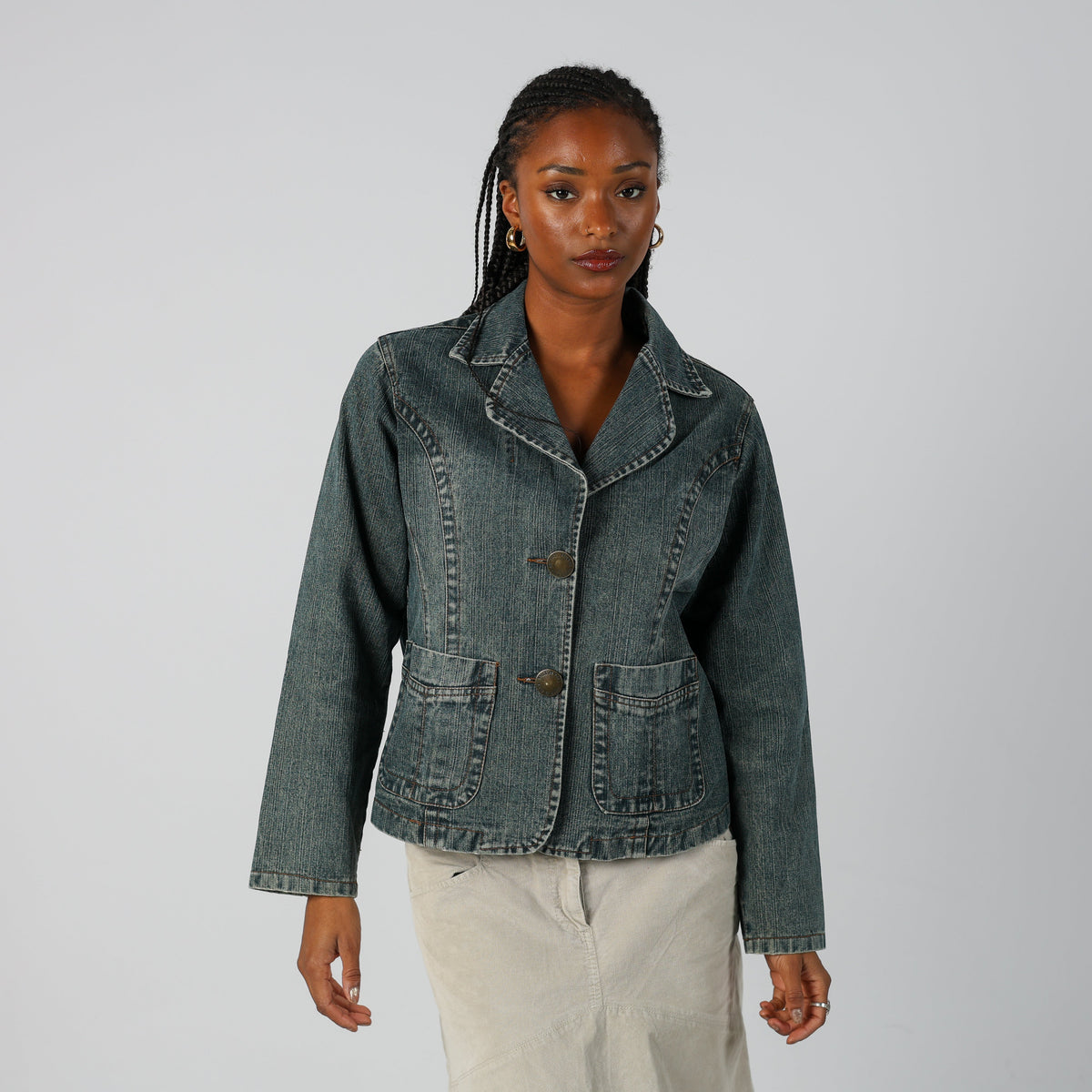 Blue Y2K Denim Jacket (M)