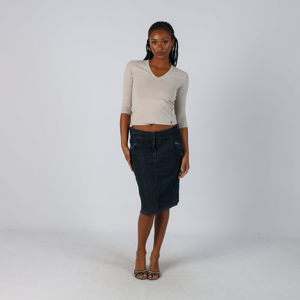 Blue 90s Max&Co. Denim Mini Skirt (10)