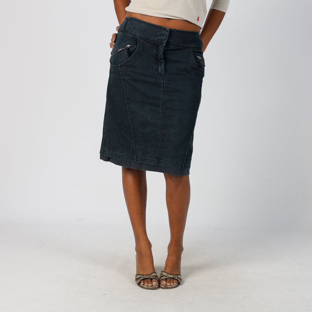 Blue 90s Max&Co. Denim Mini Skirt (10)