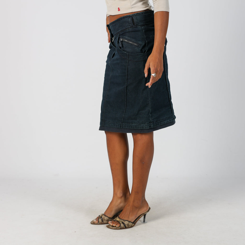Blue 90s Max&Co. Denim Mini Skirt (10)