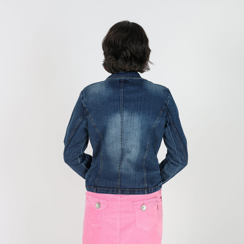 Blue Y2K XFN Denim Jacket (M)