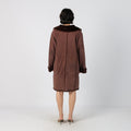 Brown Y2K Made in Italy Afghan Coat (M)