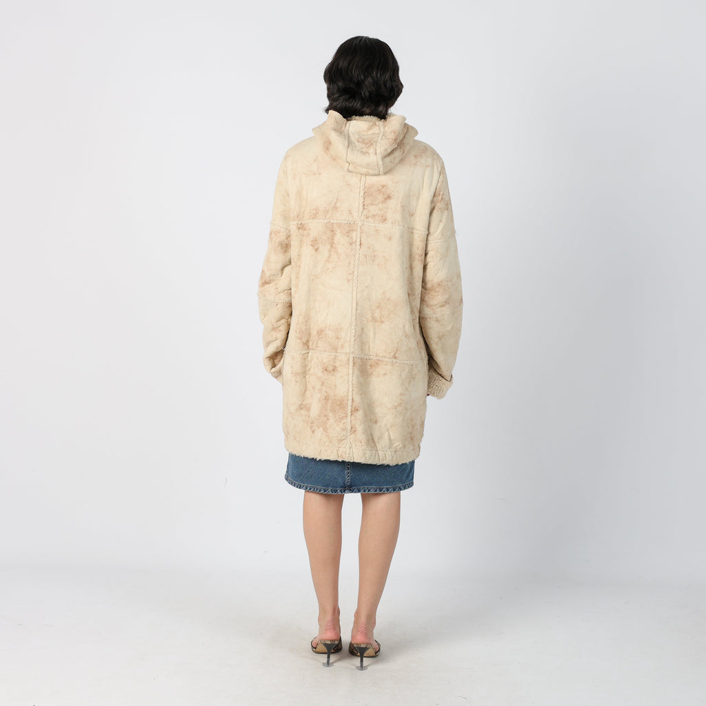Tan Y2K More&More Afghan Coat (M)