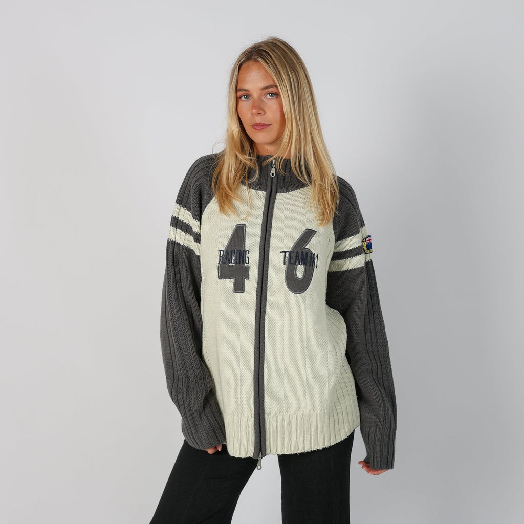 White Y2K Made in Italy Knitted Jumper (L)