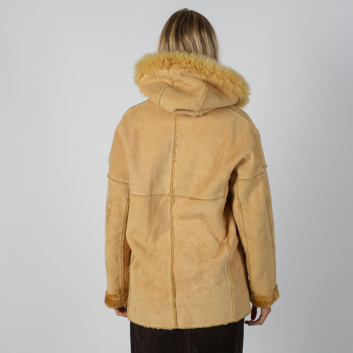Beige Y2K Niama Afghan Coat (L)