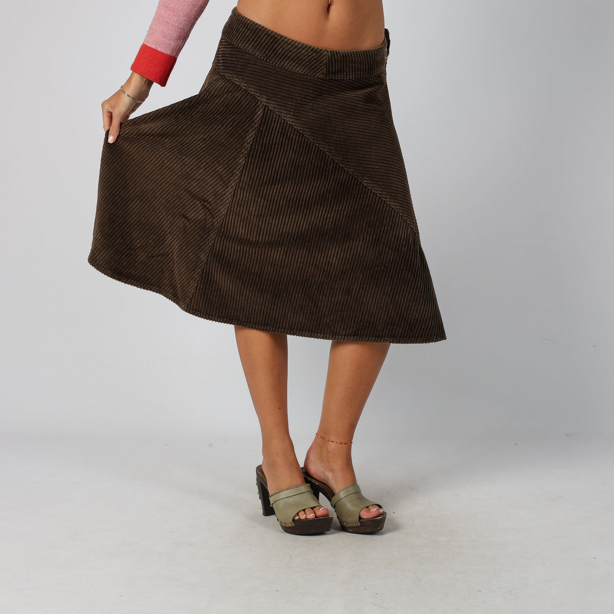 Brown Y2K Diesel Cord Skirt (M)