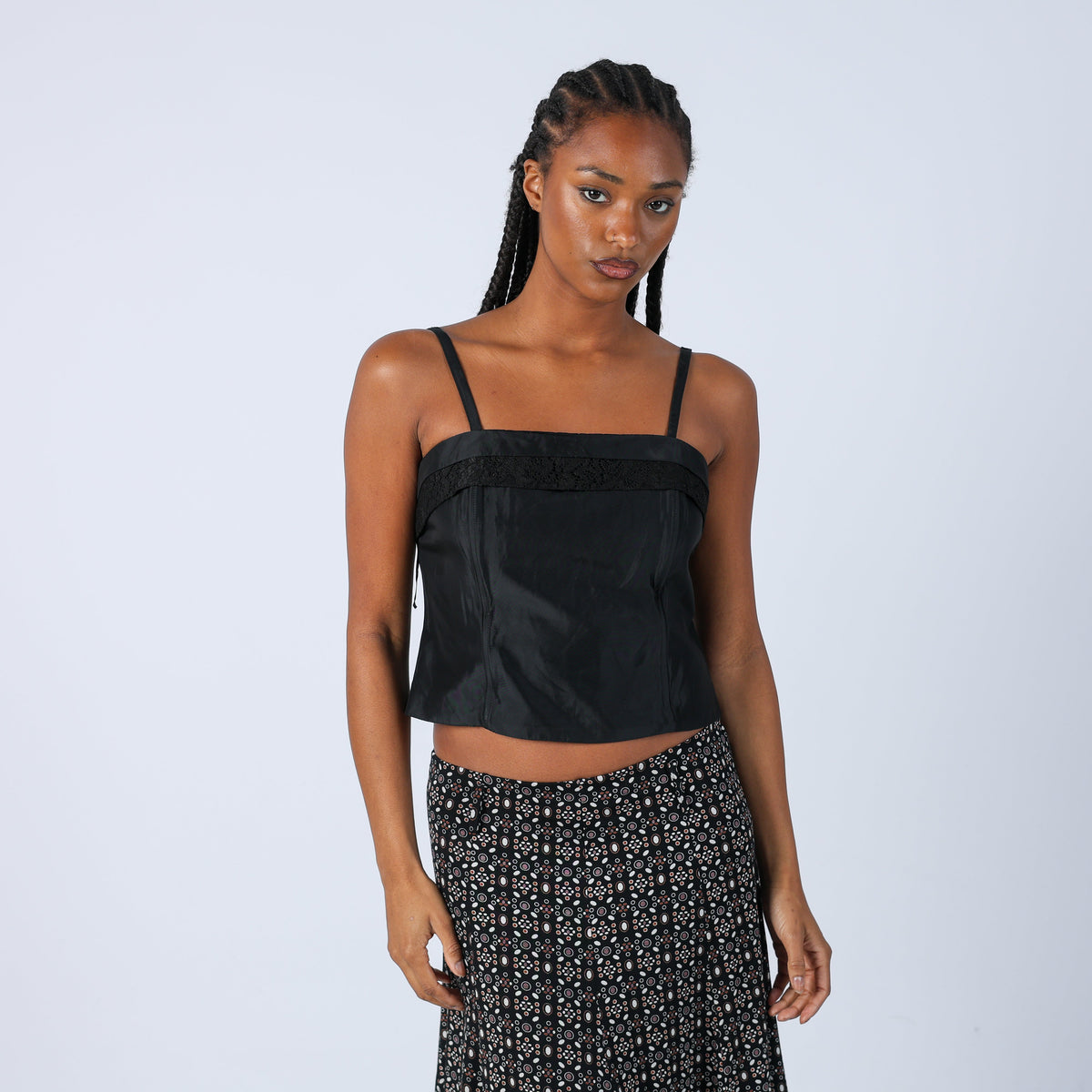 Black Y2K Made in Italy Corset (S)
