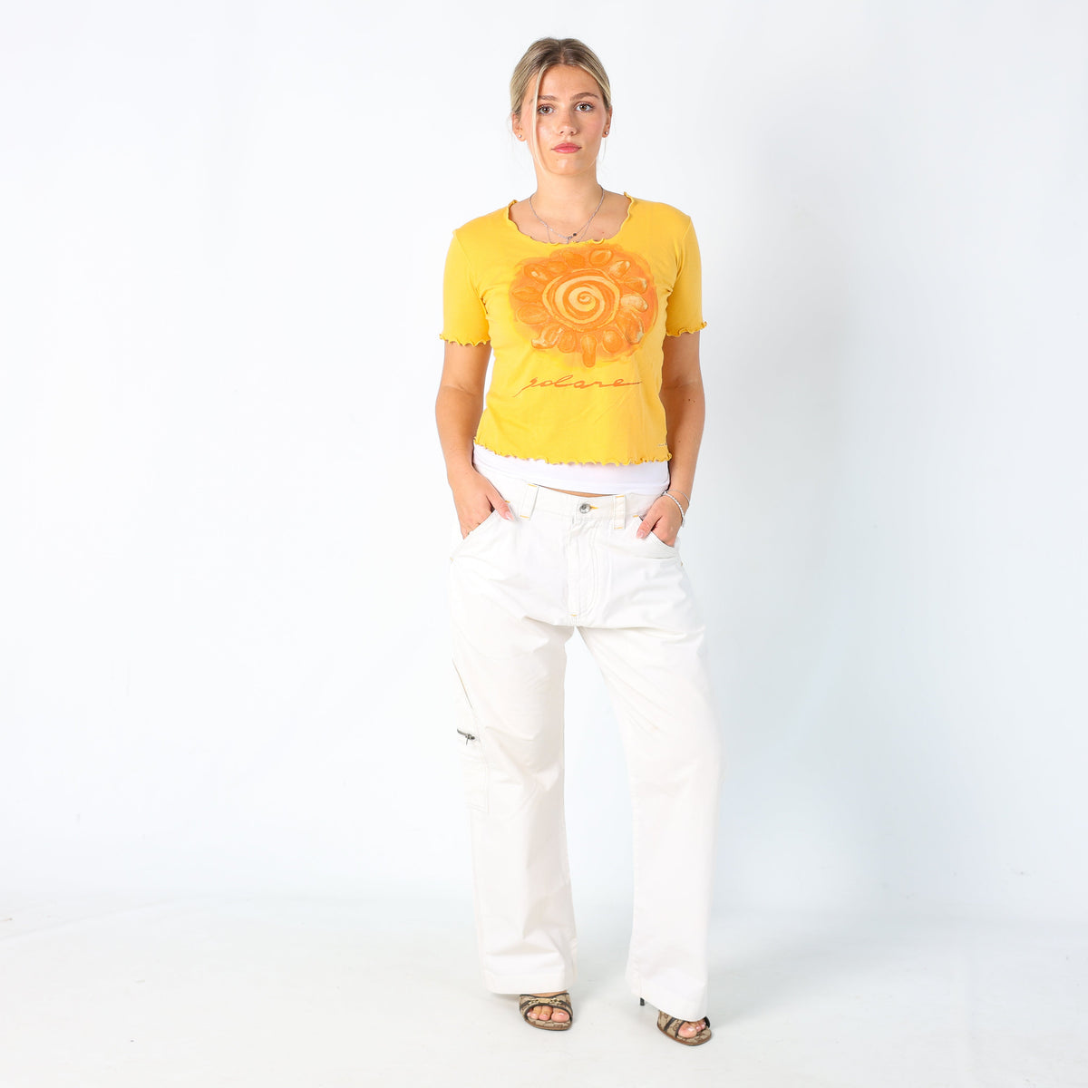 Ivory Y2K Energie Casual Trousers (10)