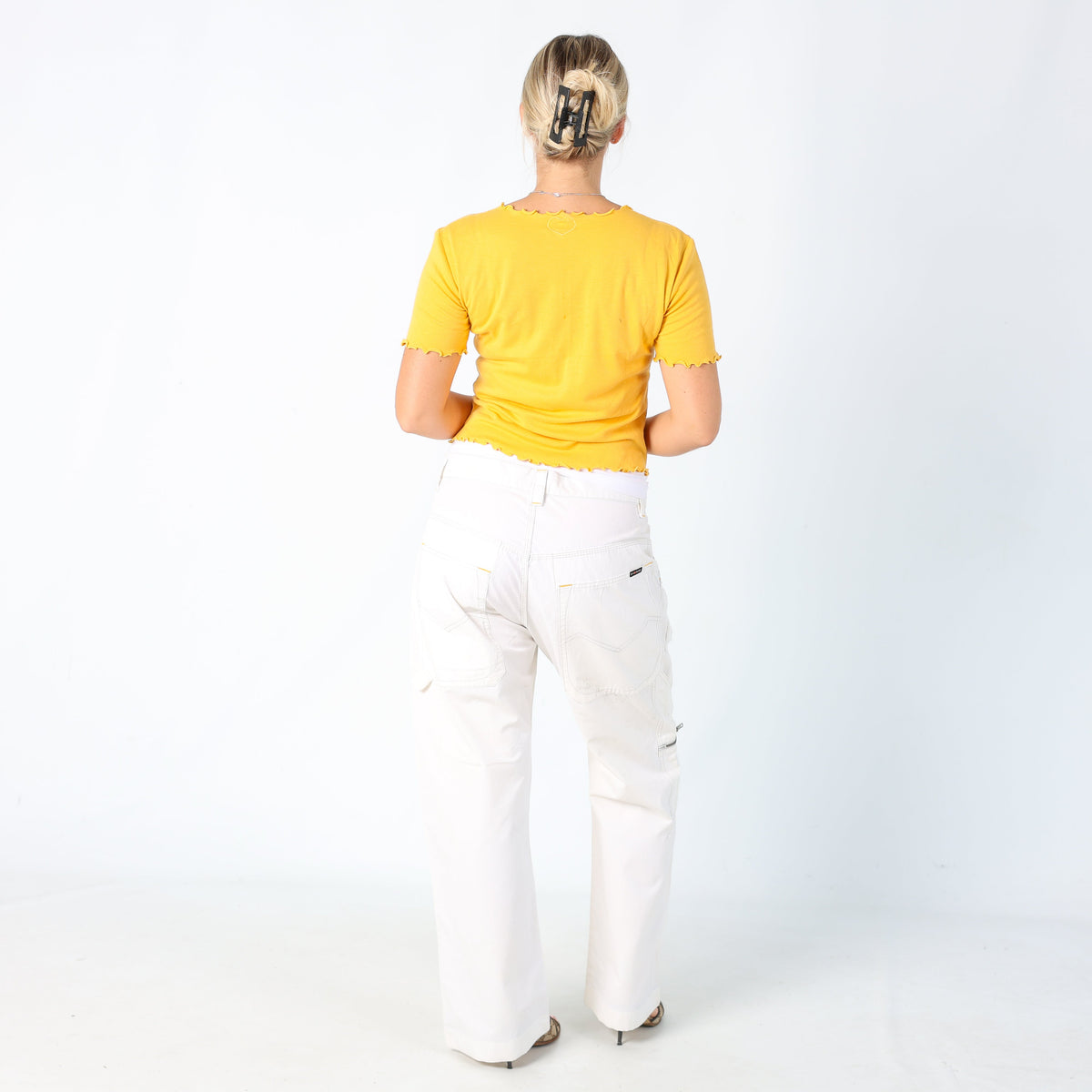 Ivory Y2K Energie Casual Trousers (10)