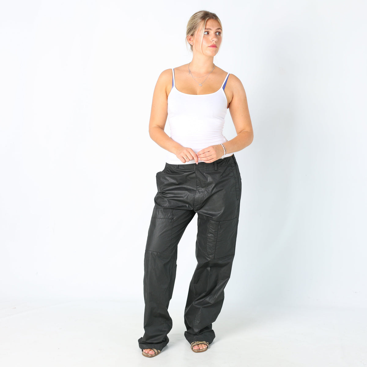 Black Y2K Keegan Casual Trousers (M)