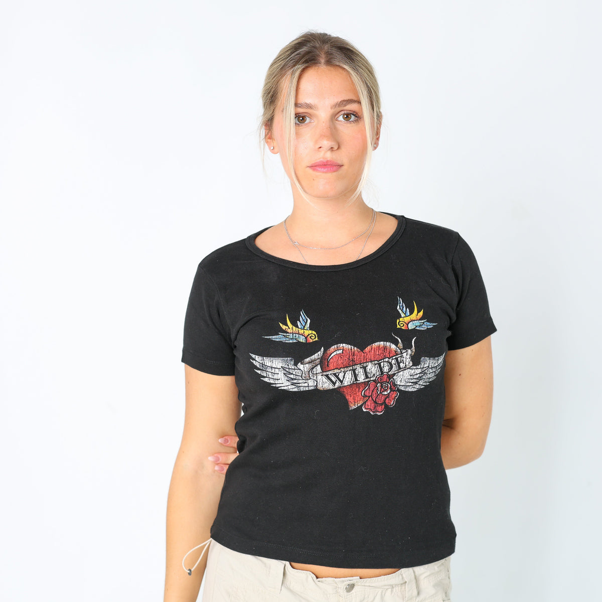 Black Y2K T-shirt Wilde (M)