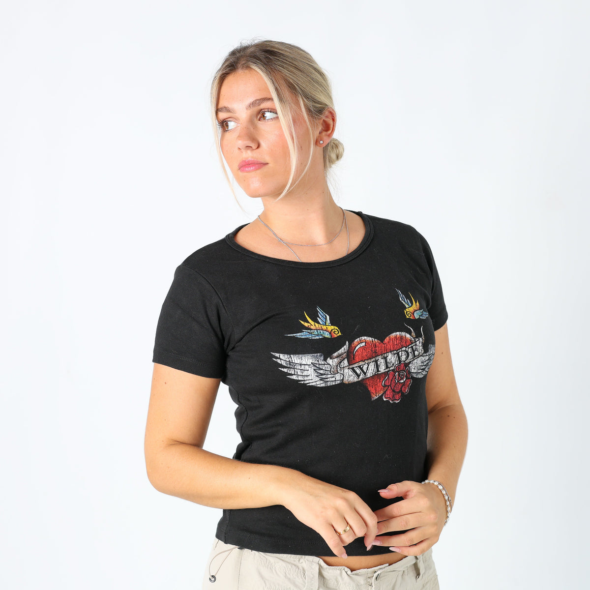 Black Y2K T-shirt Wilde (M)