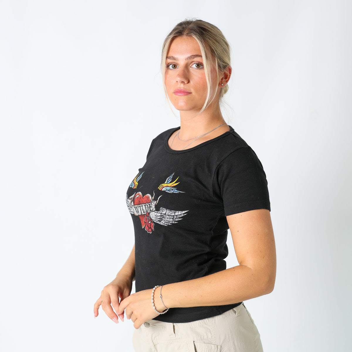 Black Y2K T-shirt Wilde (M)