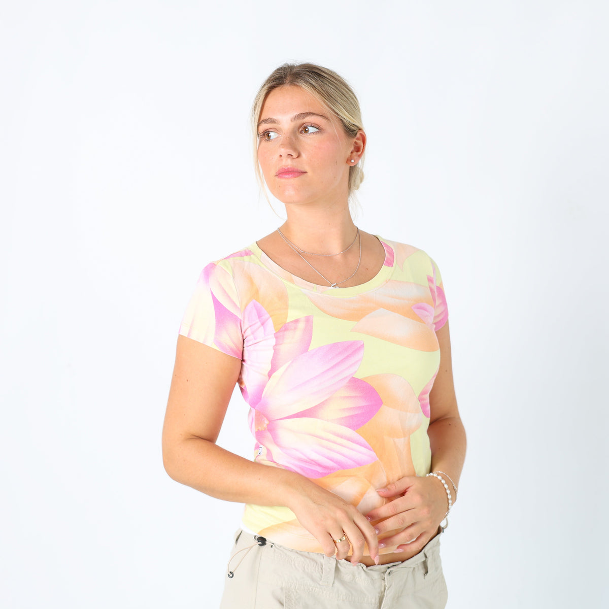 Baby Pink Y2K Just Cavalli T-shirt (M)