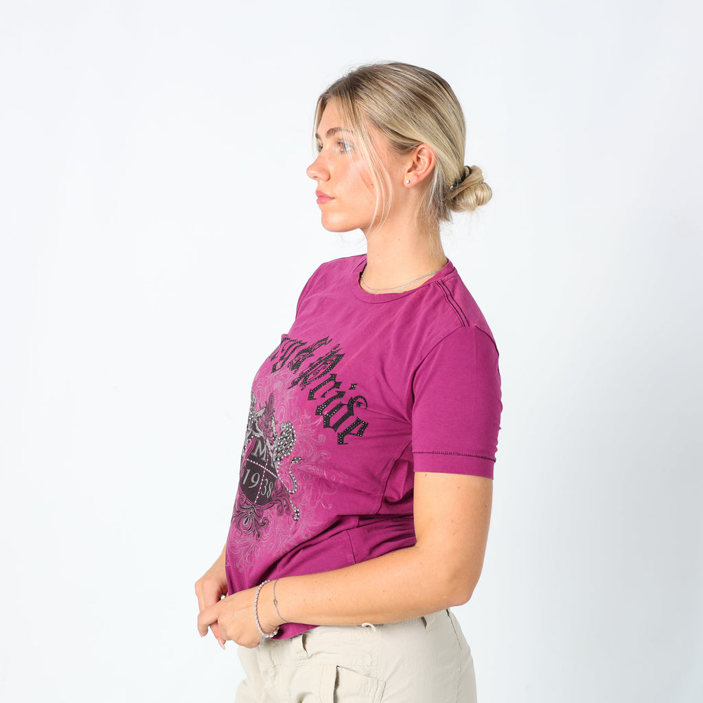Purple Y2K Much More T-shirt (S)