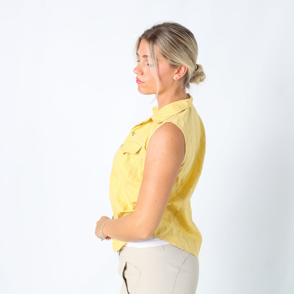 Yellow Y2K Necessary Objects ltd Shirt (S)