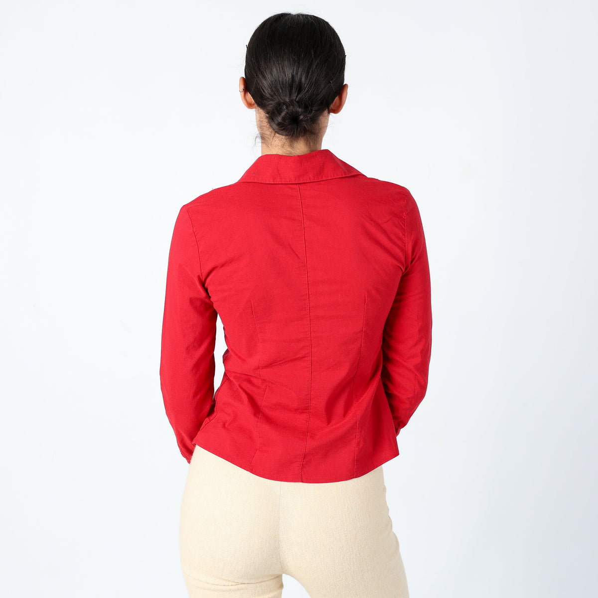 Red Y2K ALLY Group Shirt Chic, Date Night (S)