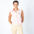 Baby Pink Y2K b&c Shirt 60s Style, Chic. Sleeveless (S)