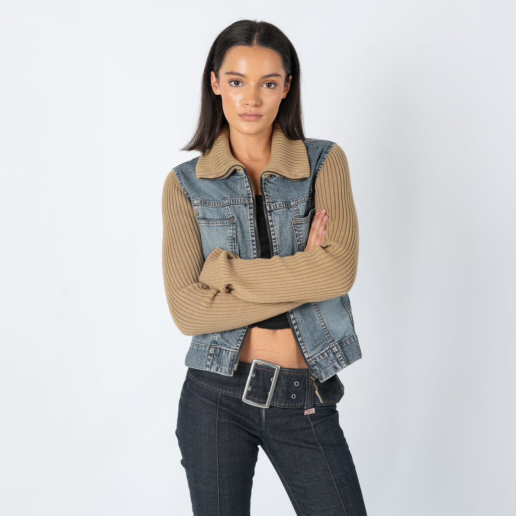 Light Blue 90s Esprit Denim Jacket Unique Style Jacket (L)