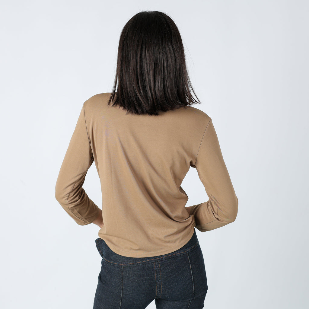 Tan Y2K United Colors of Benetton Blouse Pretty (M)